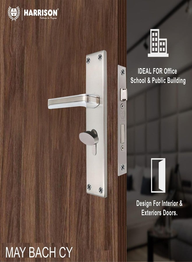 Harrison Door Locks for Main Door, Door Lock for Bedroom, Mortise Door Lock Set, Mortise Door Handle, Door Locks Handlesets with 3 Key | CP Matt Finish | 95537 | for Office/Hotel/Home - Image 2